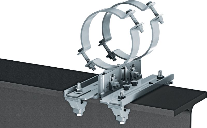 MP-PS З'єднувальний елемент для балкових фіксованих точок Балкові з’єднувальні елементи для кріплення трубних опор MP-PS до сталевих балок