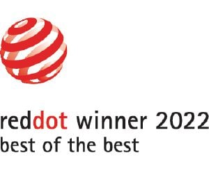                Цей продукт отримав премію «Best of the Best» нагороди у галузі дизайну «Red Dot Design Award».            