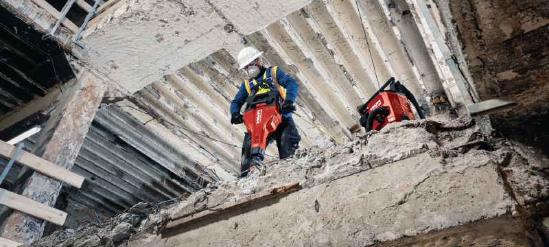 TE 2000-22 Акумуляторний відбійний молоток Потужний та легкий акумуляторний відбійний молоток для розбивання бетону та виконання інших демонтажних робіт (платформа батарей Nuron) Застосування 1